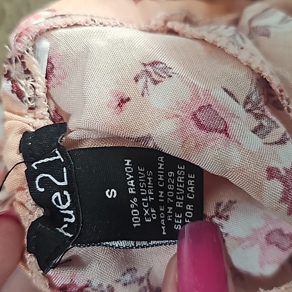 Rue 21 Floral Open Back Ruffle Sundress Size S - Picture 5 of 5